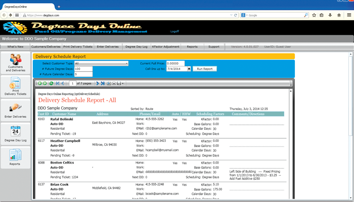 Forecasting Deliveries